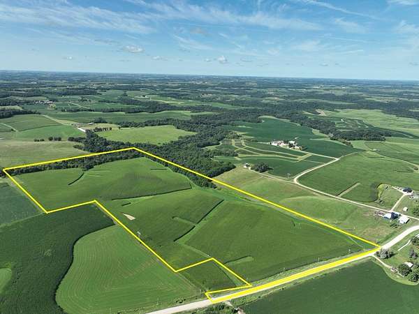 71.2 Acres of Land for Auction in Lansing, Iowa