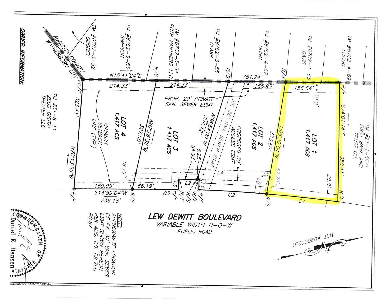 1.42 Acres of Commercial Land for Sale in Waynesboro, Virginia