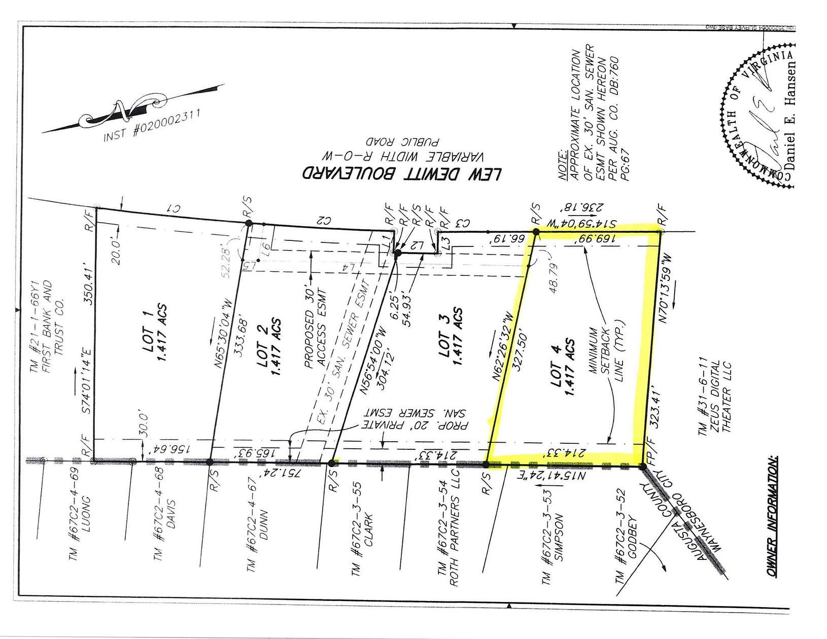 1.42 Acres of Commercial Land for Sale in Waynesboro, Virginia