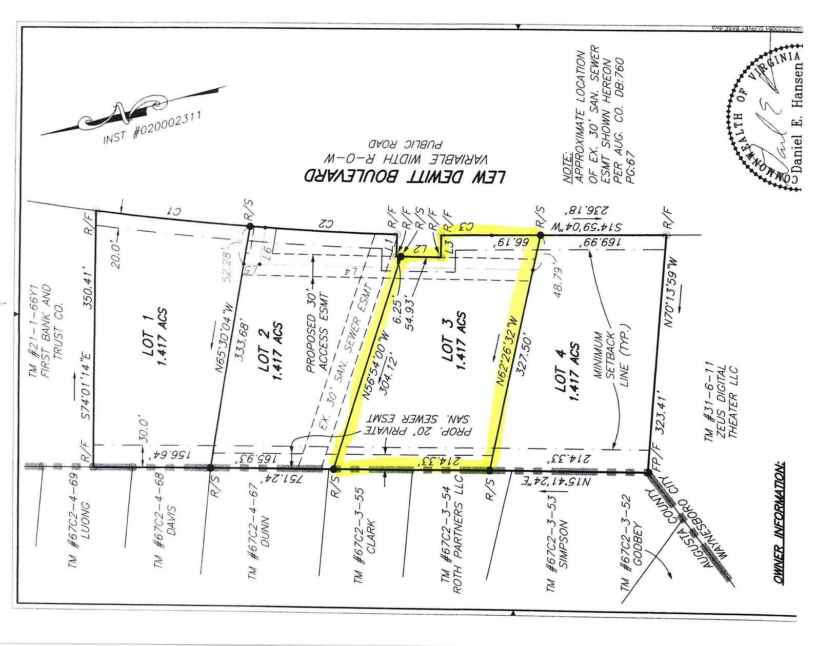 1.42 Acres of Commercial Land for Sale in Waynesboro, Virginia