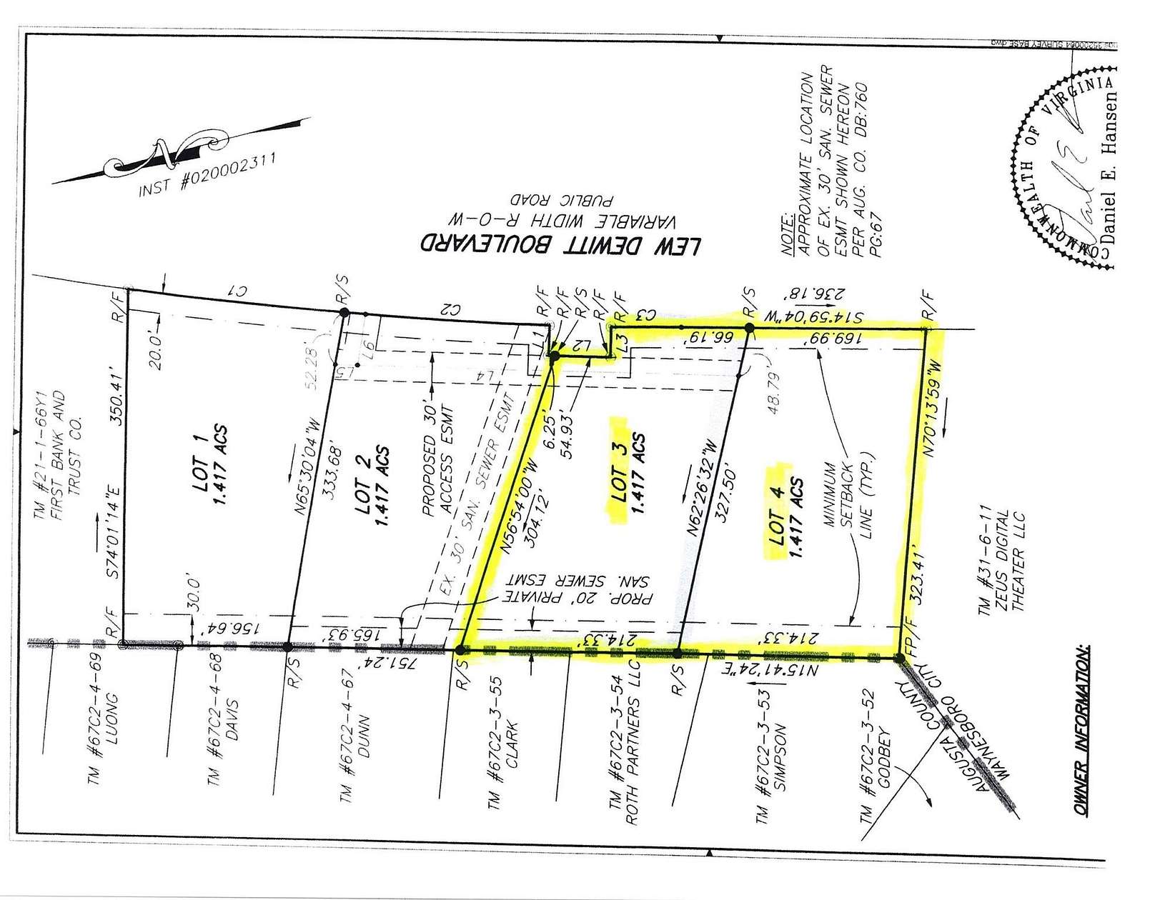 2.83 Acres of Commercial Land for Sale in Waynesboro, Virginia