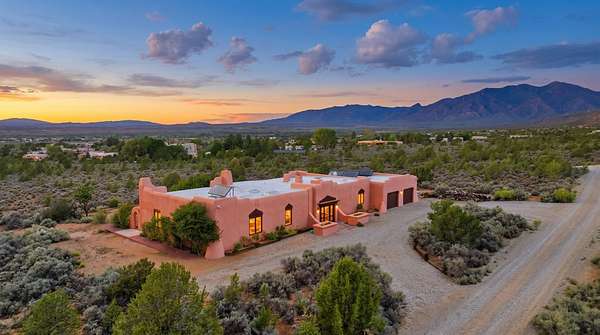 6.14 Acres of Land with Home for Sale in Taos, New Mexico