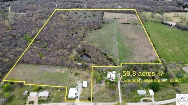 60 Acres of Recreational Land with Home for Sale in Deepwater, Missouri