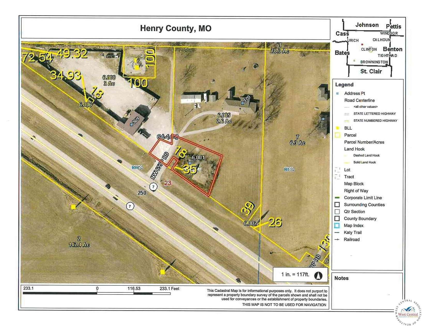 0.6 Acres of Mixed-Use Land for Sale in Clinton, Missouri