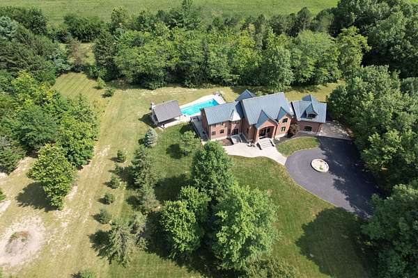 11.2 Acres of Recreational Land with Home for Sale in New Palestine, Indiana