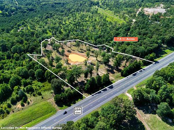 7.57 Acres of Mixed-Use Land for Sale in Ore City, Texas