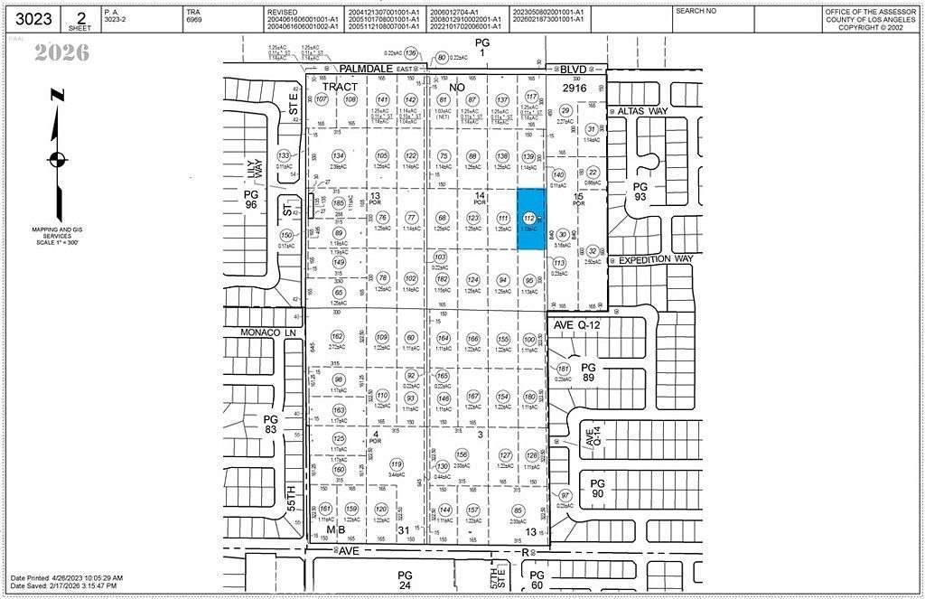 1.1 Acres of Residential Land for Sale in Palmdale, California
