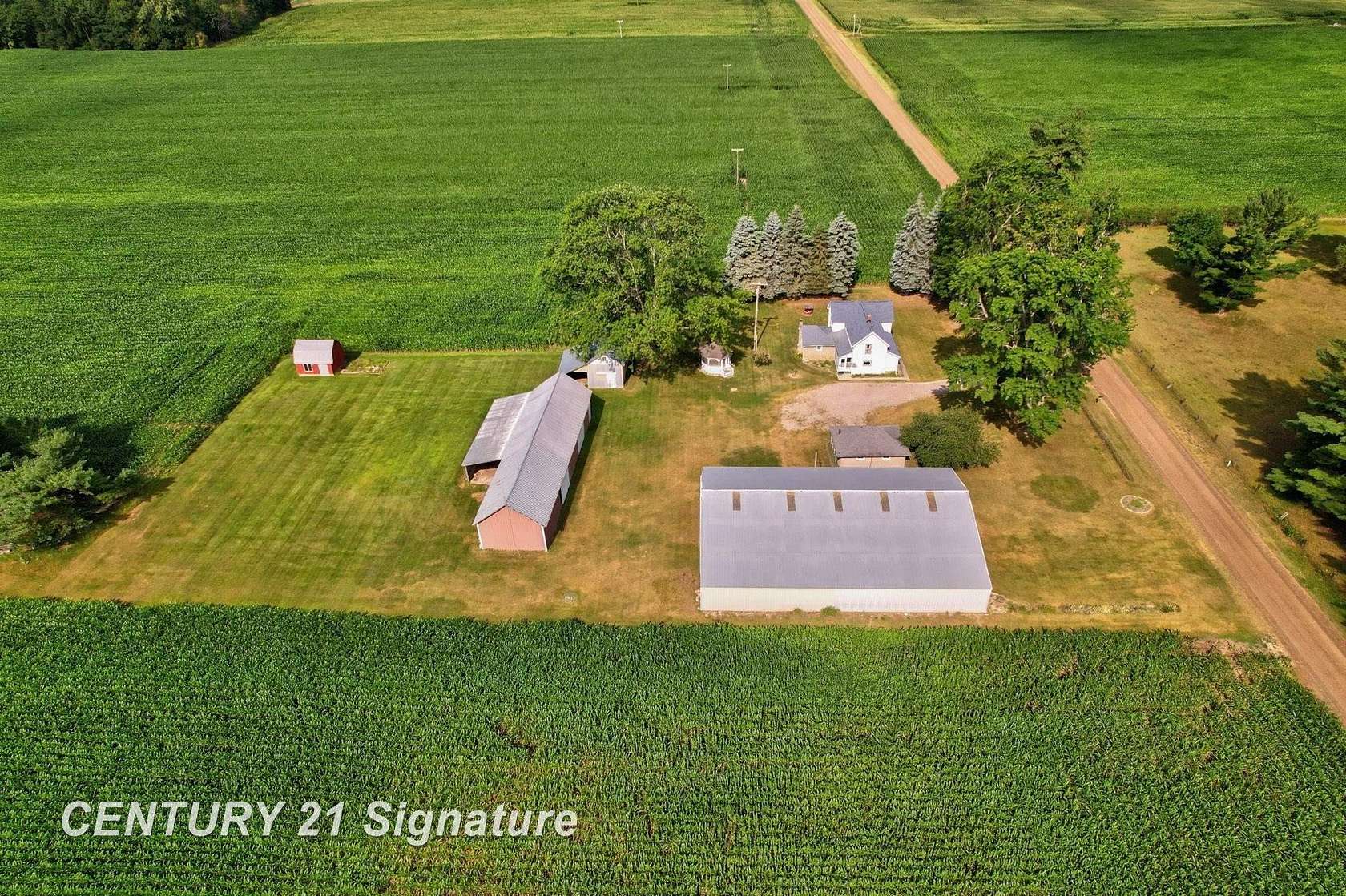 188 Acres of Land with Home for Sale in Merrill, Michigan