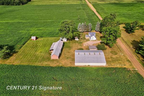 188 Acres of Land with Home for Sale in Merrill, Michigan