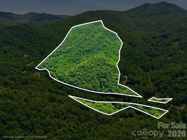 44.3 Acres of Recreational Land with Home for Sale in Sylva, North Carolina