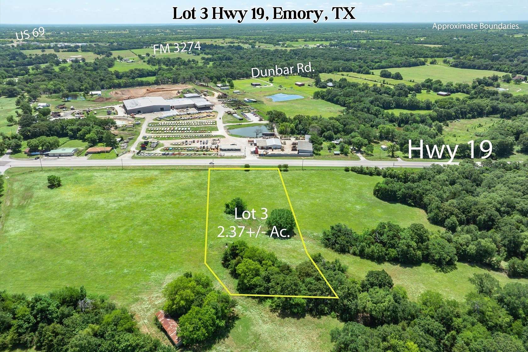 2.37 Acres of Mixed-Use Land for Sale in Emory, Texas