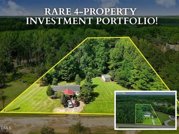 6.82 Acres of Land with Home for Sale in Princeton, North Carolina