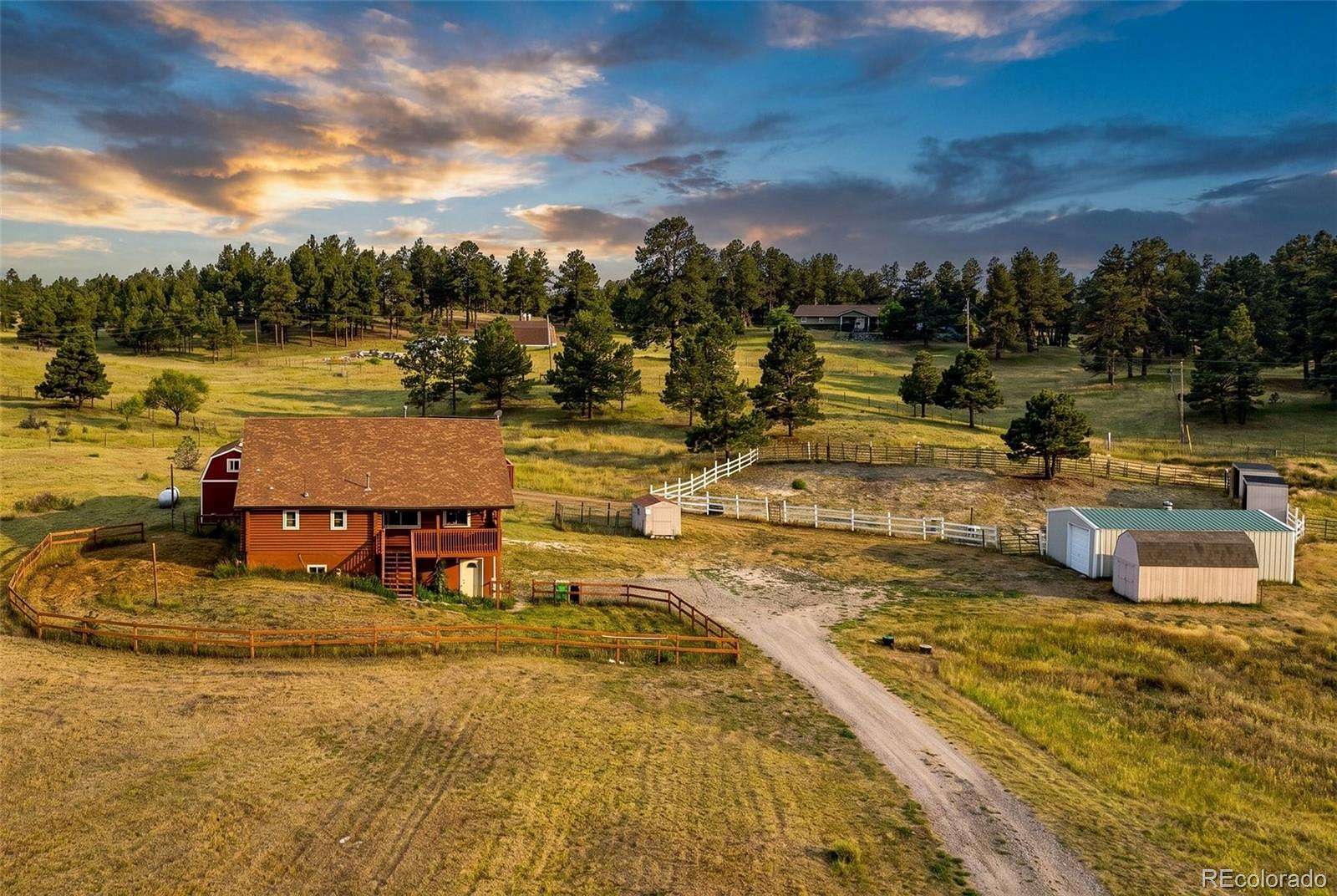 5 Acres of Land with Home for Sale in Kiowa, Colorado