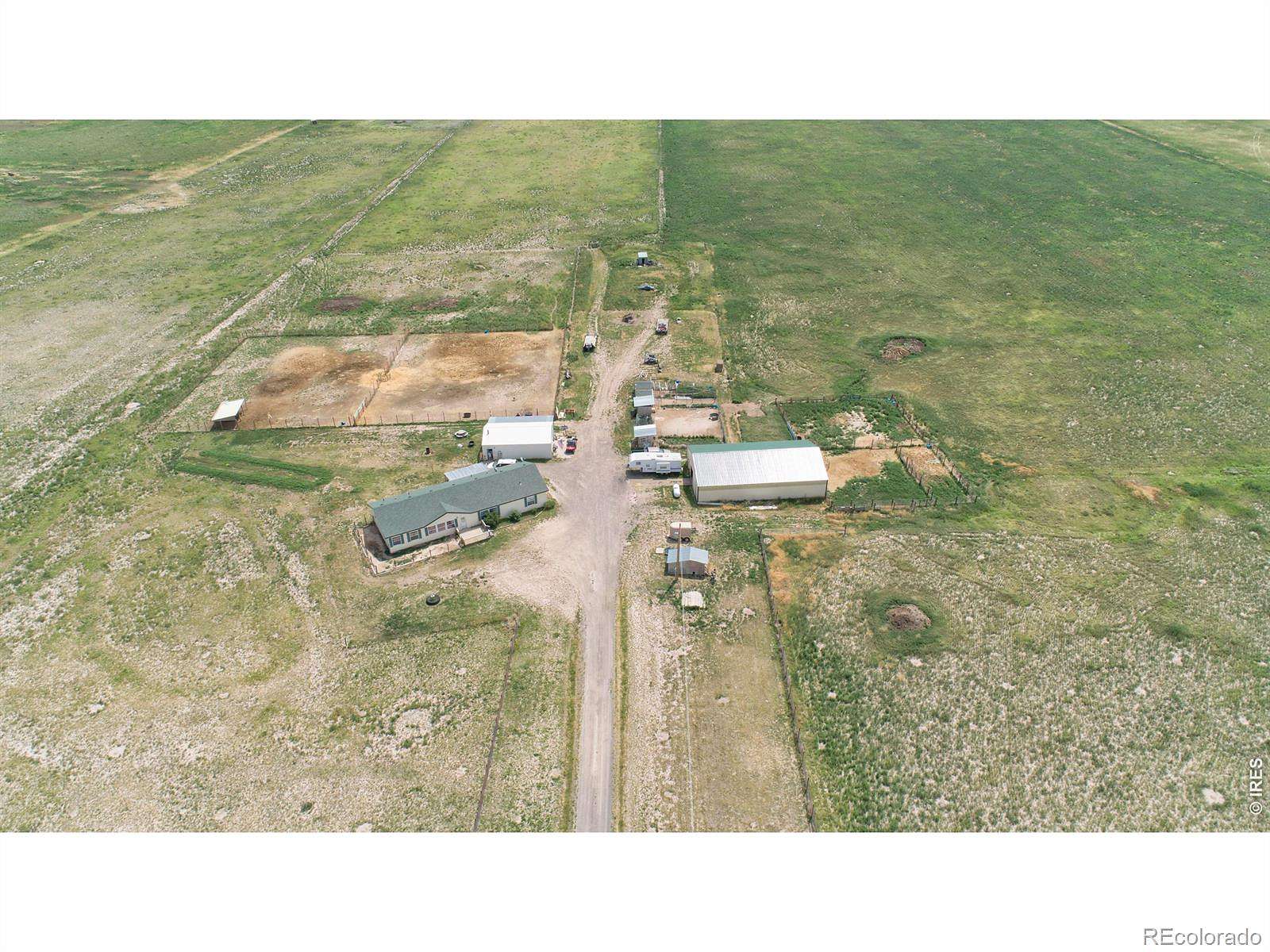 79 Acres of Agricultural Land with Home for Sale in Briggsdale, Colorado