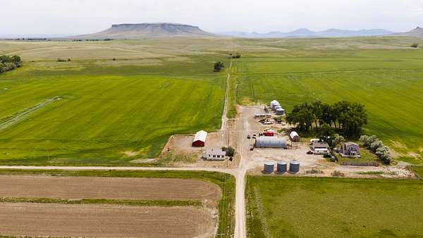 280 Acres of Agricultural Land with Home for Sale in Fort Shaw, Montana