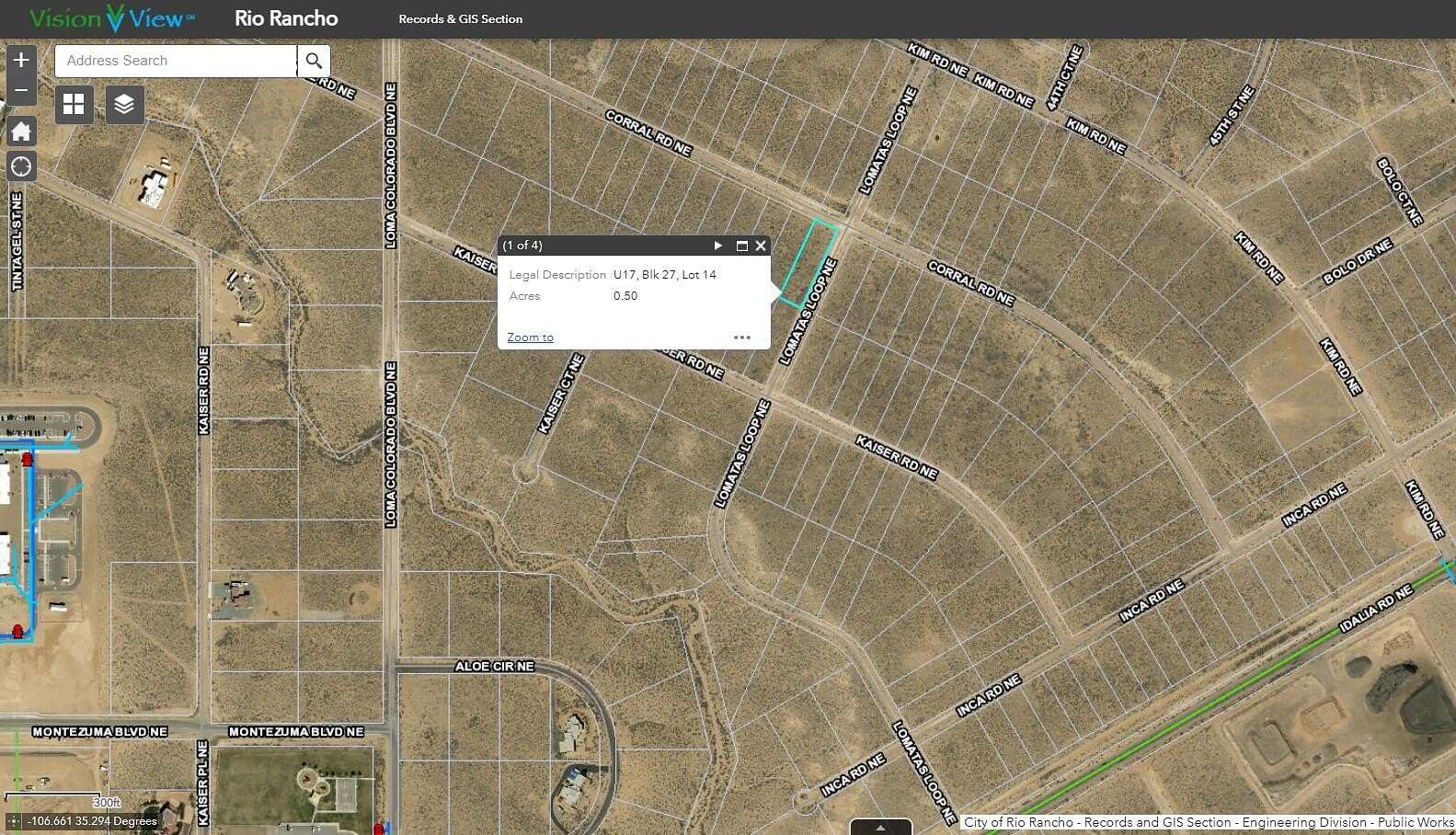 0.5 Acres of Residential Land for Sale in Rio Rancho, New Mexico