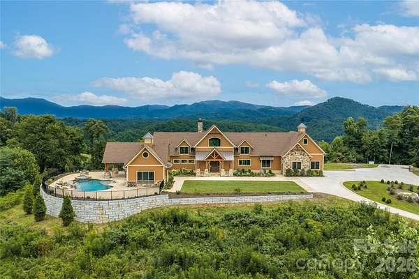 51.4 Acres of Land with Home for Sale in Green Mountain, North Carolina