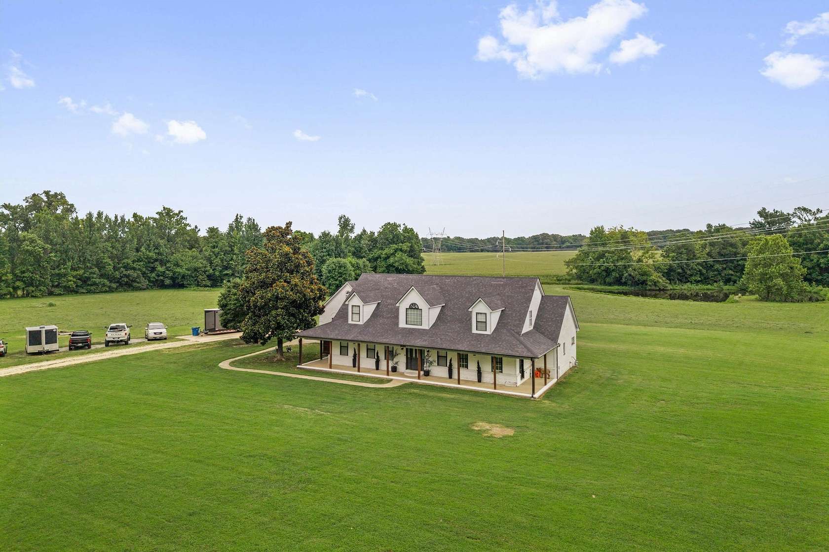 10.6 Acres of Recreational Land with Home for Sale in Brighton, Tennessee