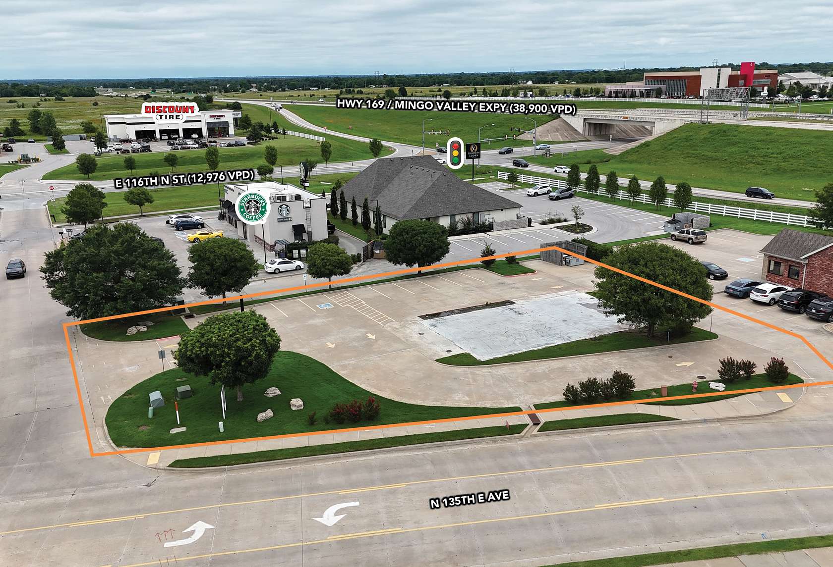 0.45 Acres of Commercial Land for Lease in Owasso, Oklahoma
