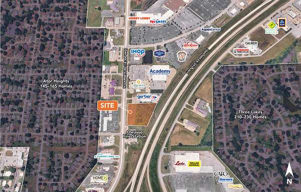 Commercial Land for Sale in Owasso, Oklahoma