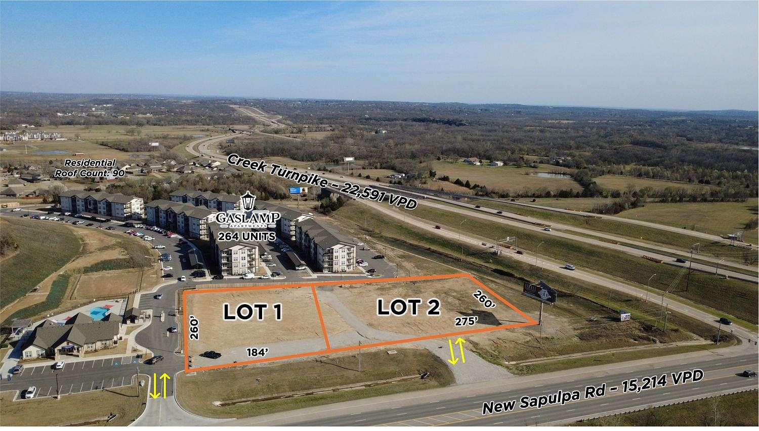 23.6 Acres of Commercial Land for Sale in Sapulpa, Oklahoma