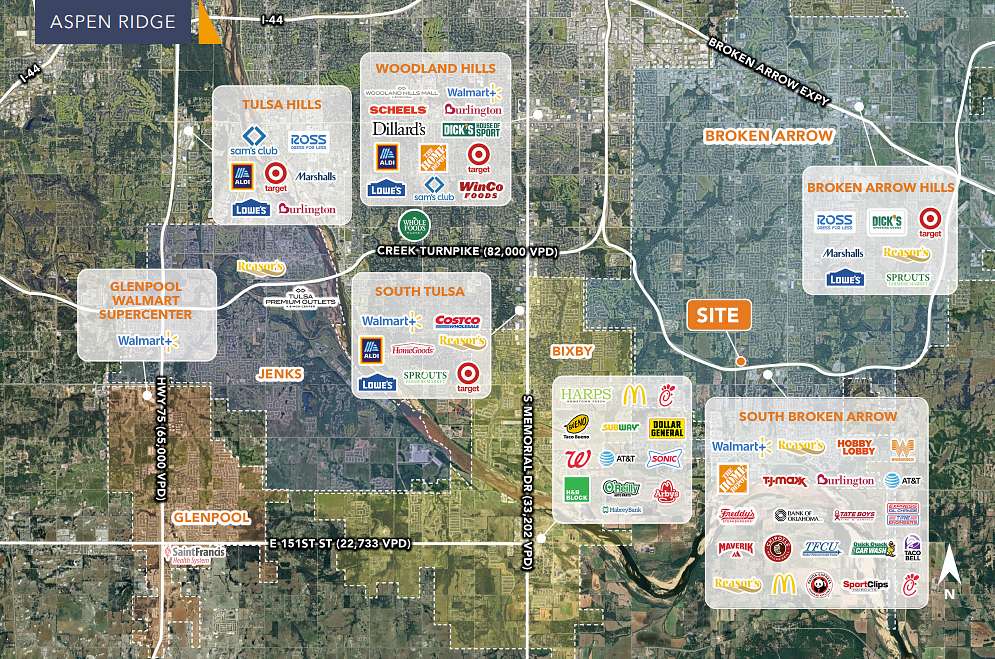 4.59 Acres of Mixed-Use Land for Sale in Broken Arrow, Oklahoma