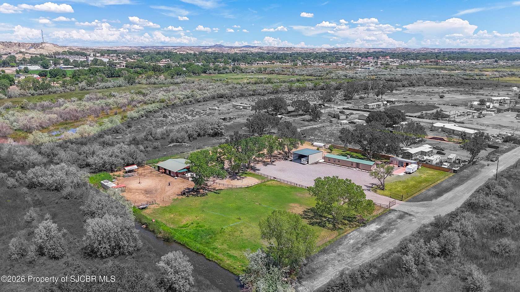 3.45 Acres of Land with Home for Sale in Bloomfield, New Mexico