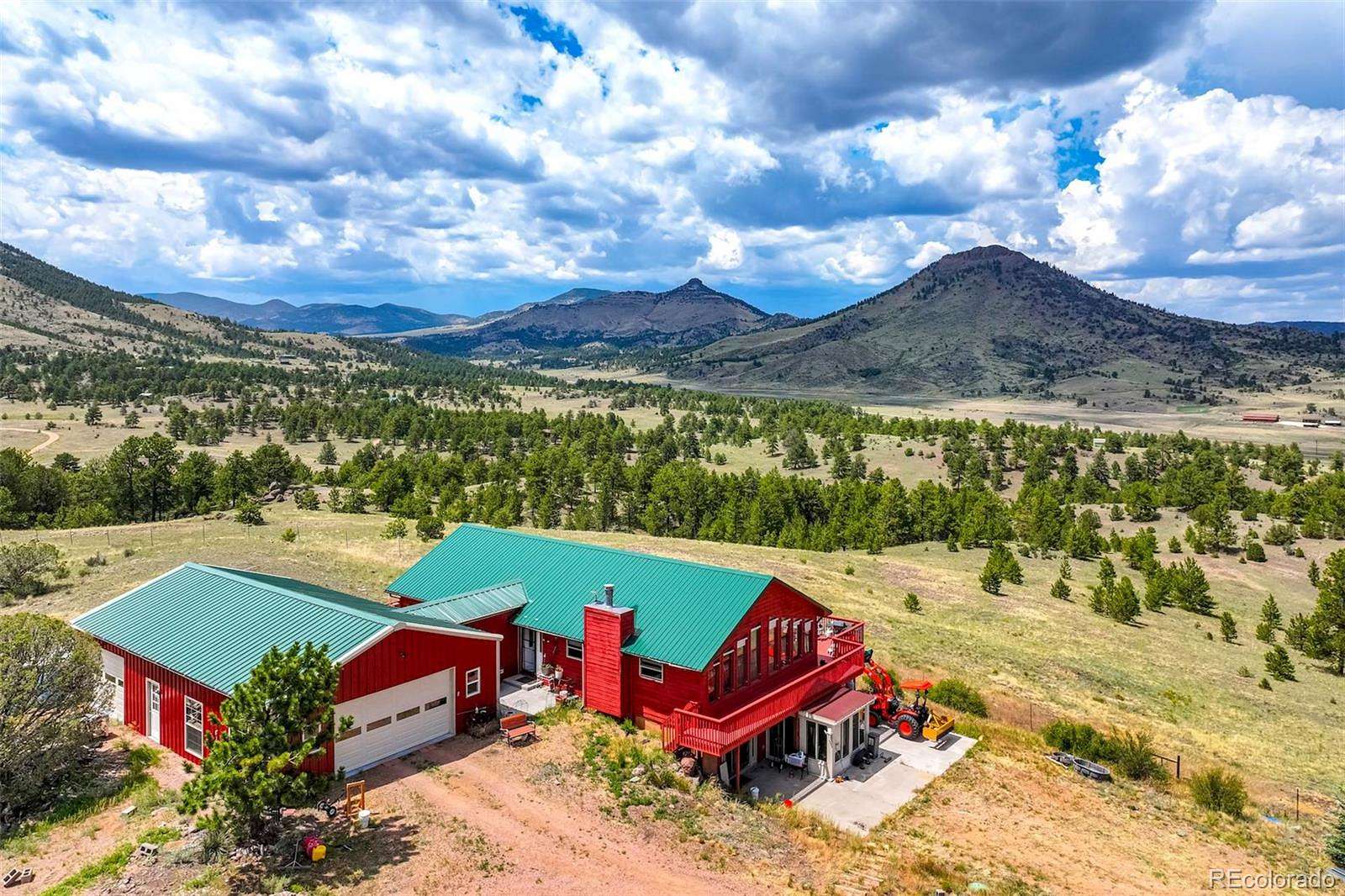 40 Acres of Land with Home for Sale in Guffey, Colorado