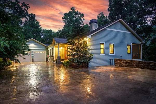 10.2 Acres of Recreational Land with Home for Sale in Hiawassee, Georgia