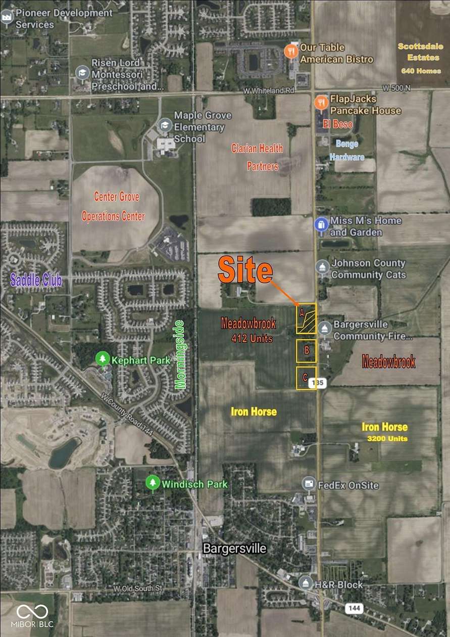 3 Acres of Mixed-Use Land for Sale in Bargersville, Indiana