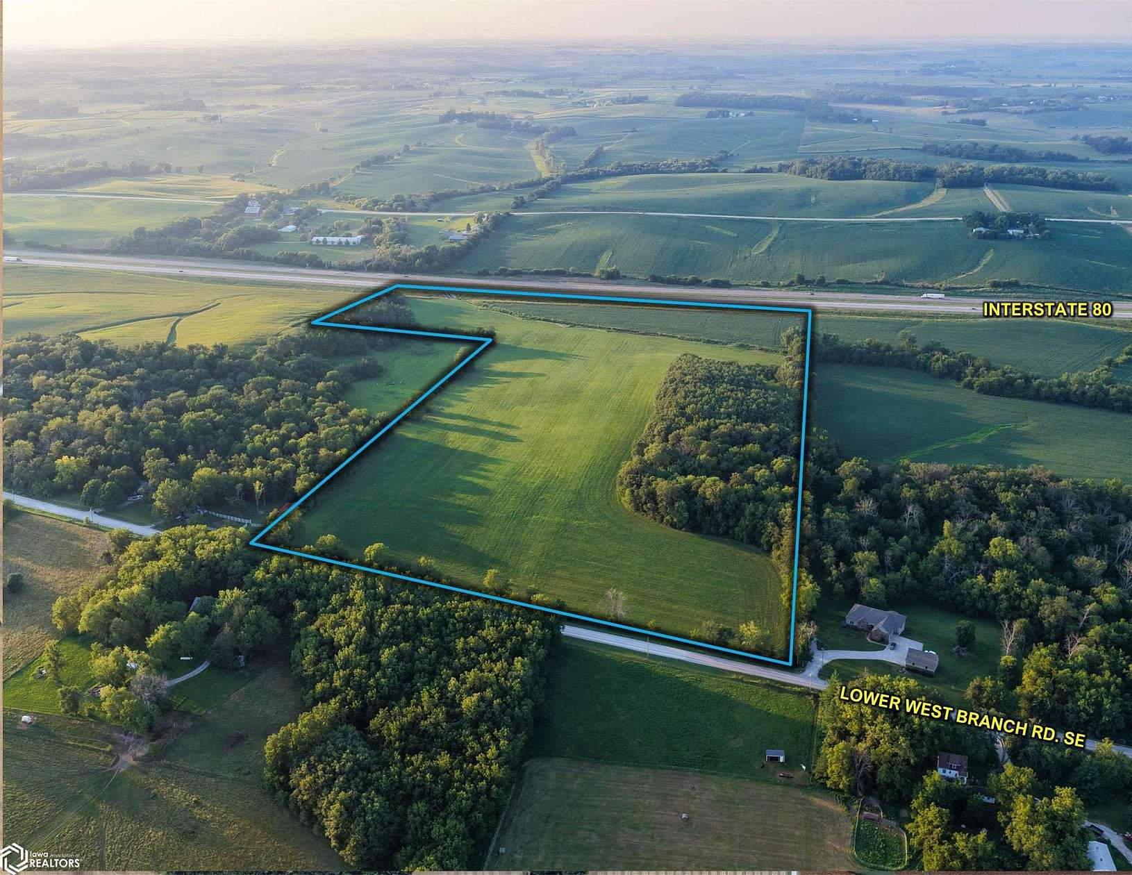 44.2 Acres of Land for Sale in West Branch, Iowa