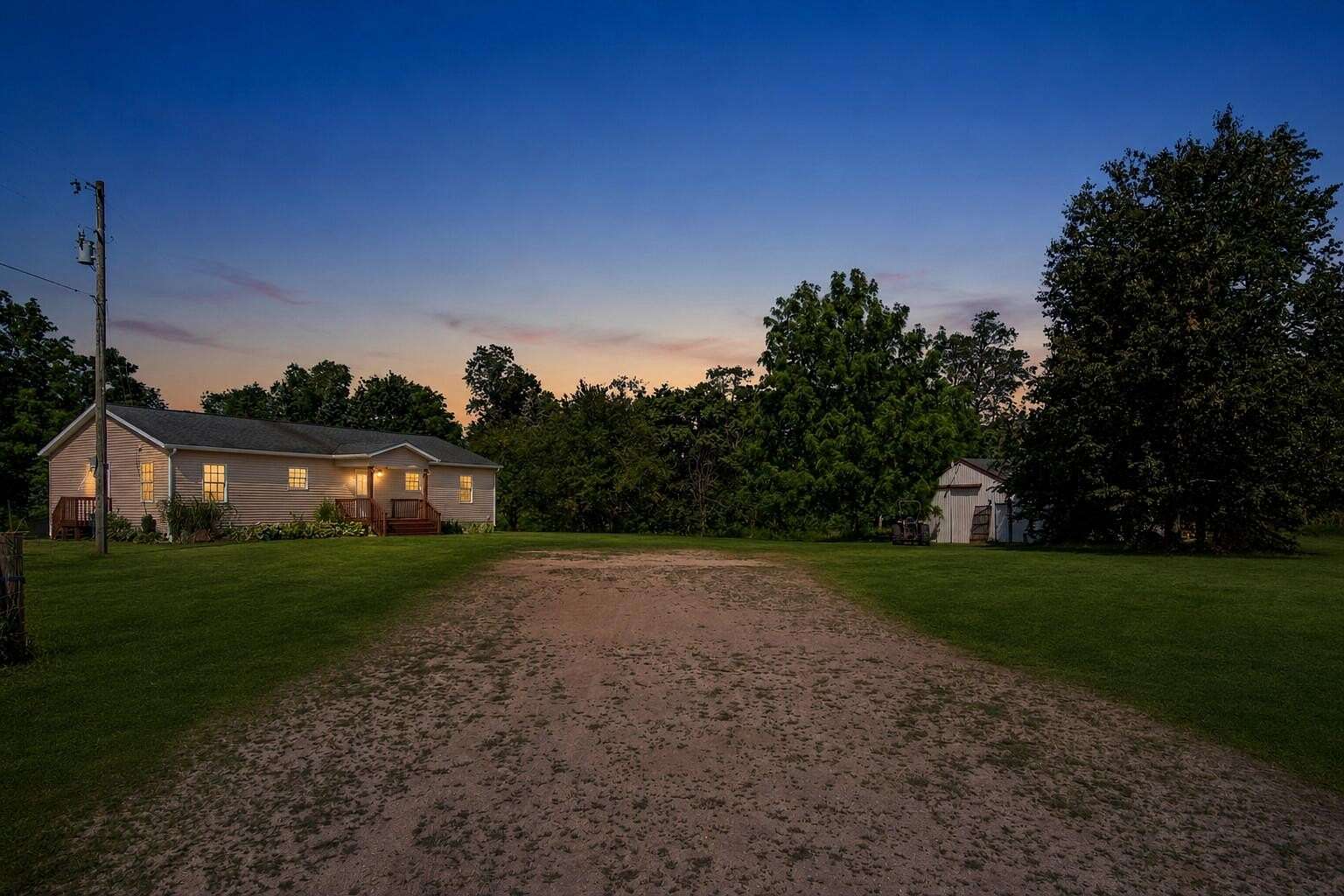 17 Acres of Land with Home for Sale in Lakeview, Michigan