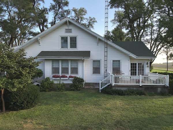 73.8 Acres of Land with Home for Auction in Stafford, Kansas