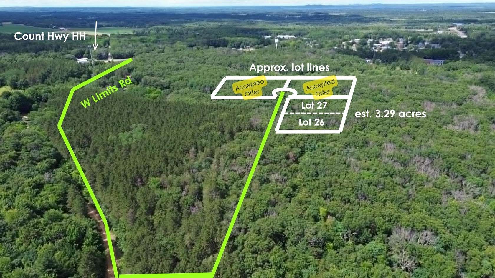 3.29 Acres of Residential Land for Sale in Lyndon Station, Wisconsin