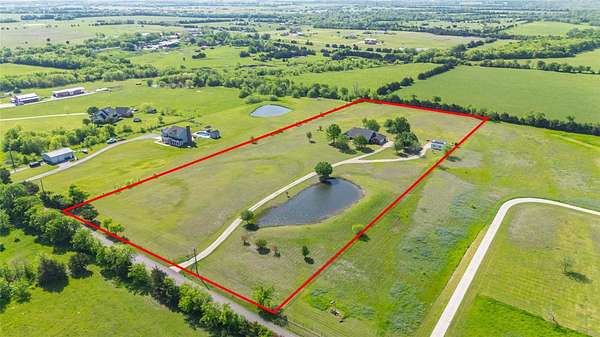 7.56 Acres of Land with Home for Sale in Caddo Mills, Texas