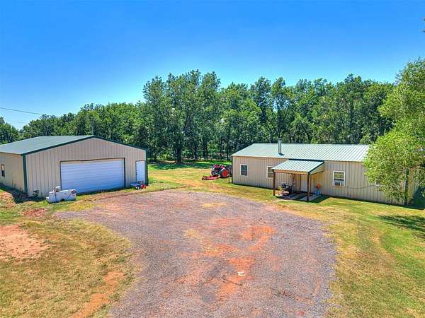 1.87 Acres of Land with Home for Sale in Wellston, Oklahoma