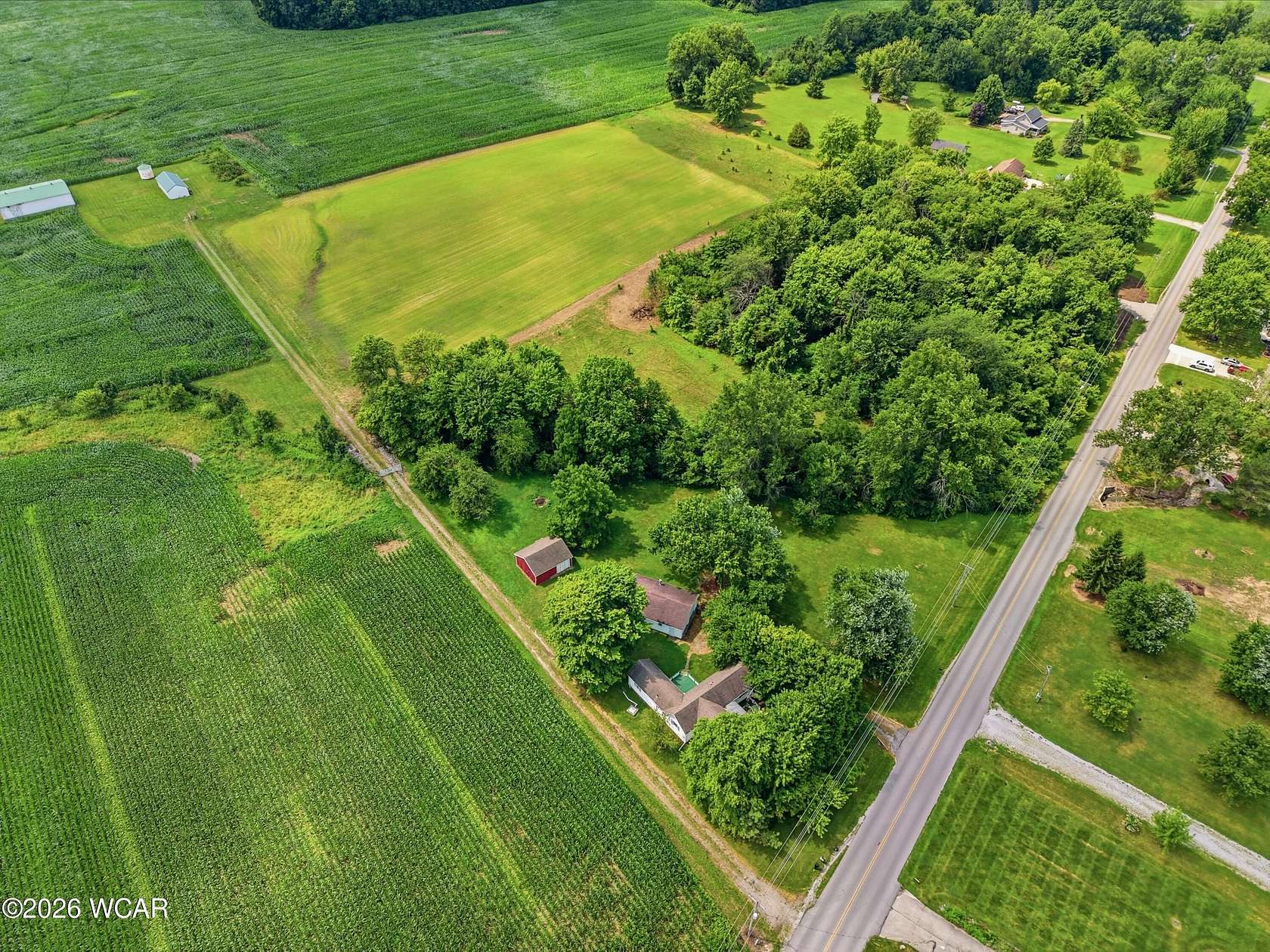 10 Acres of Land with Home for Sale in Cridersville, Ohio