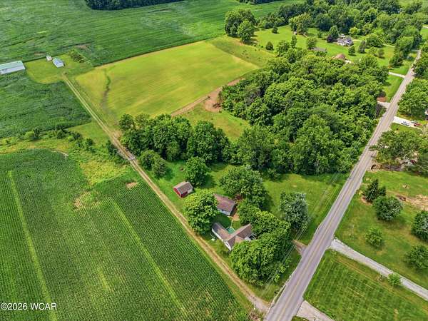 10 Acres of Land with Home for Sale in Cridersville, Ohio