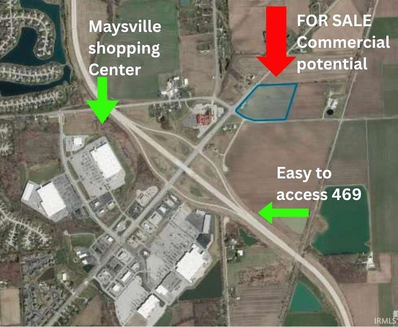 13 Acres of Mixed-Use Land for Sale in New Haven, Indiana