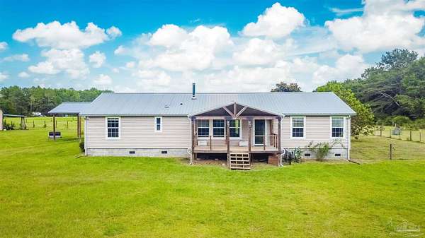 10 Acres of Land with Home for Lease in Baker, Florida