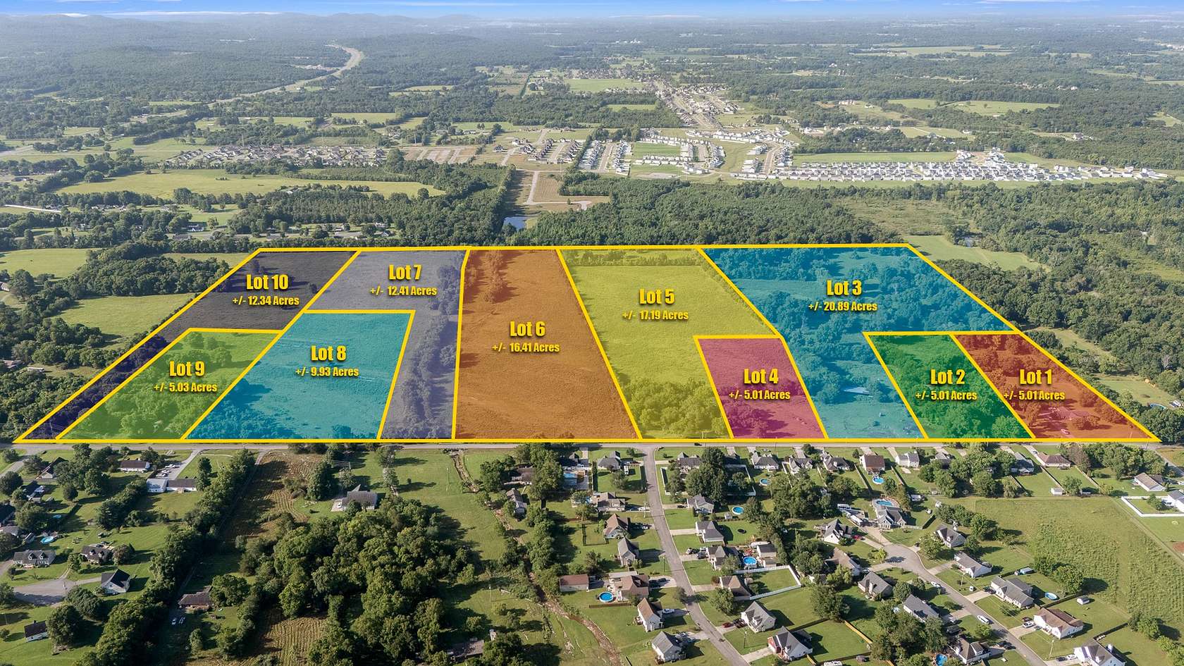 109 Acres of Agricultural Land for Auction in Murfreesboro, Tennessee