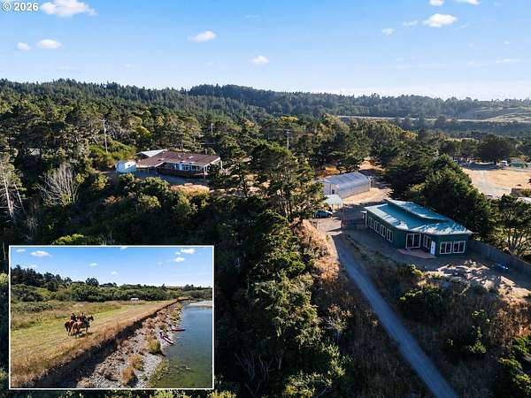 15.2 Acres of Recreational Land with Home for Sale in Gold Beach, Oregon