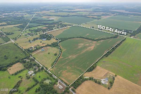 152 Acres of Recreational Land for Sale in Carl Junction, Missouri