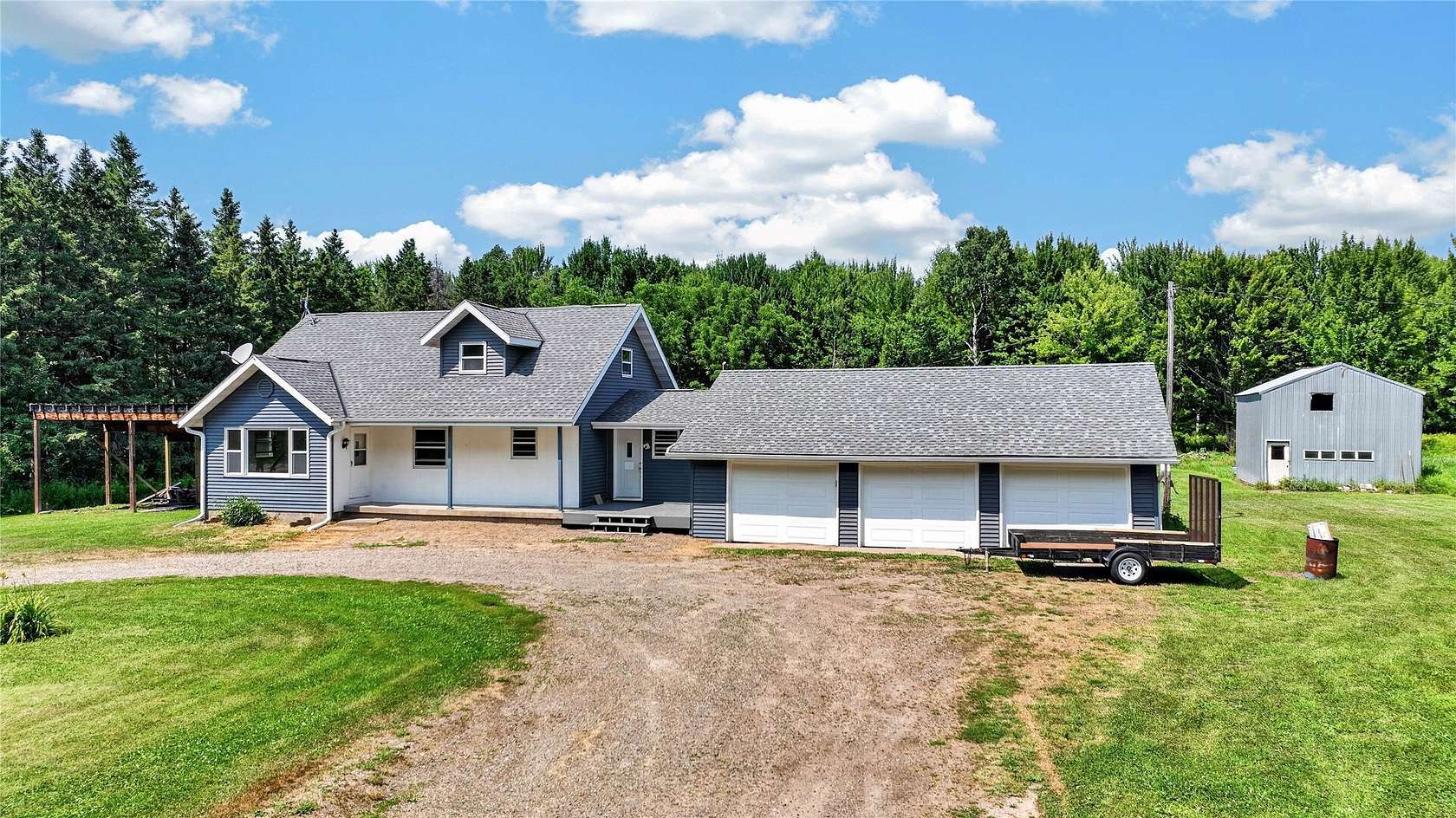 40 Acres of Land with Home for Sale in Tony, Wisconsin