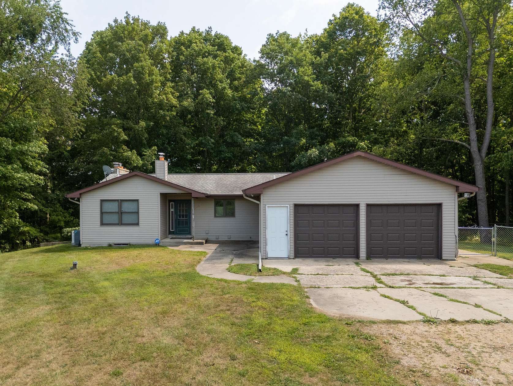 8.6 Acres of Land with Home for Sale in Plainwell, Michigan