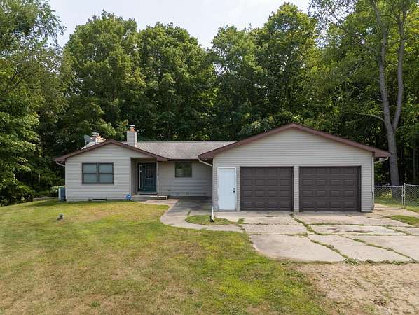8.6 Acres of Land with Home for Sale in Plainwell, Michigan