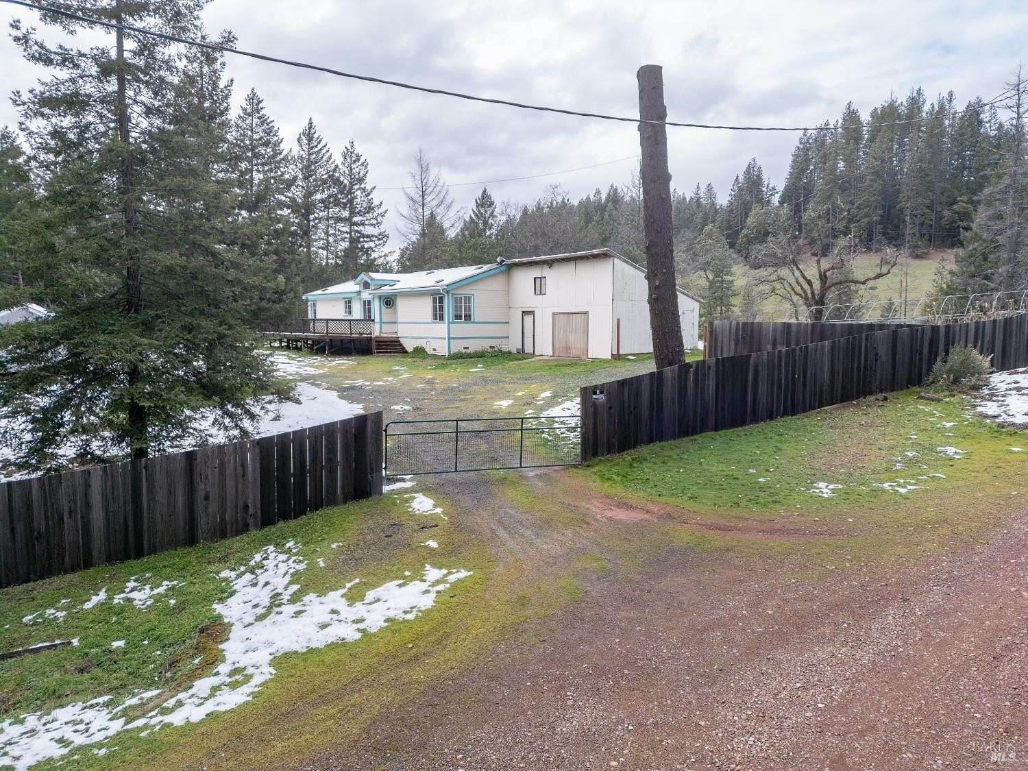 20 Acres of Recreational Land with Home for Sale in Willits, California