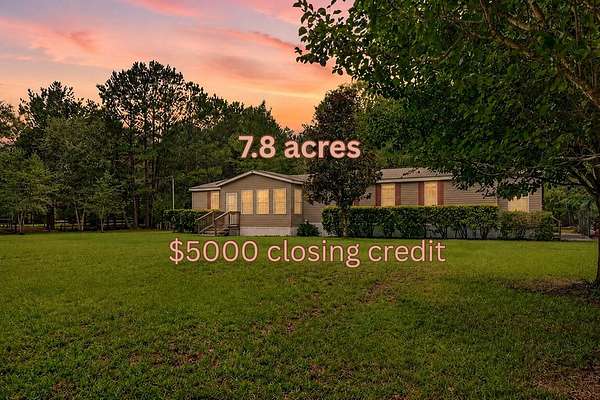 7.8 Acres of Land with Home for Sale in Walterboro, South Carolina