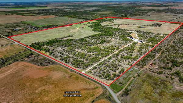 216 Acres of Agricultural Land with Home for Sale in Megargel, Texas