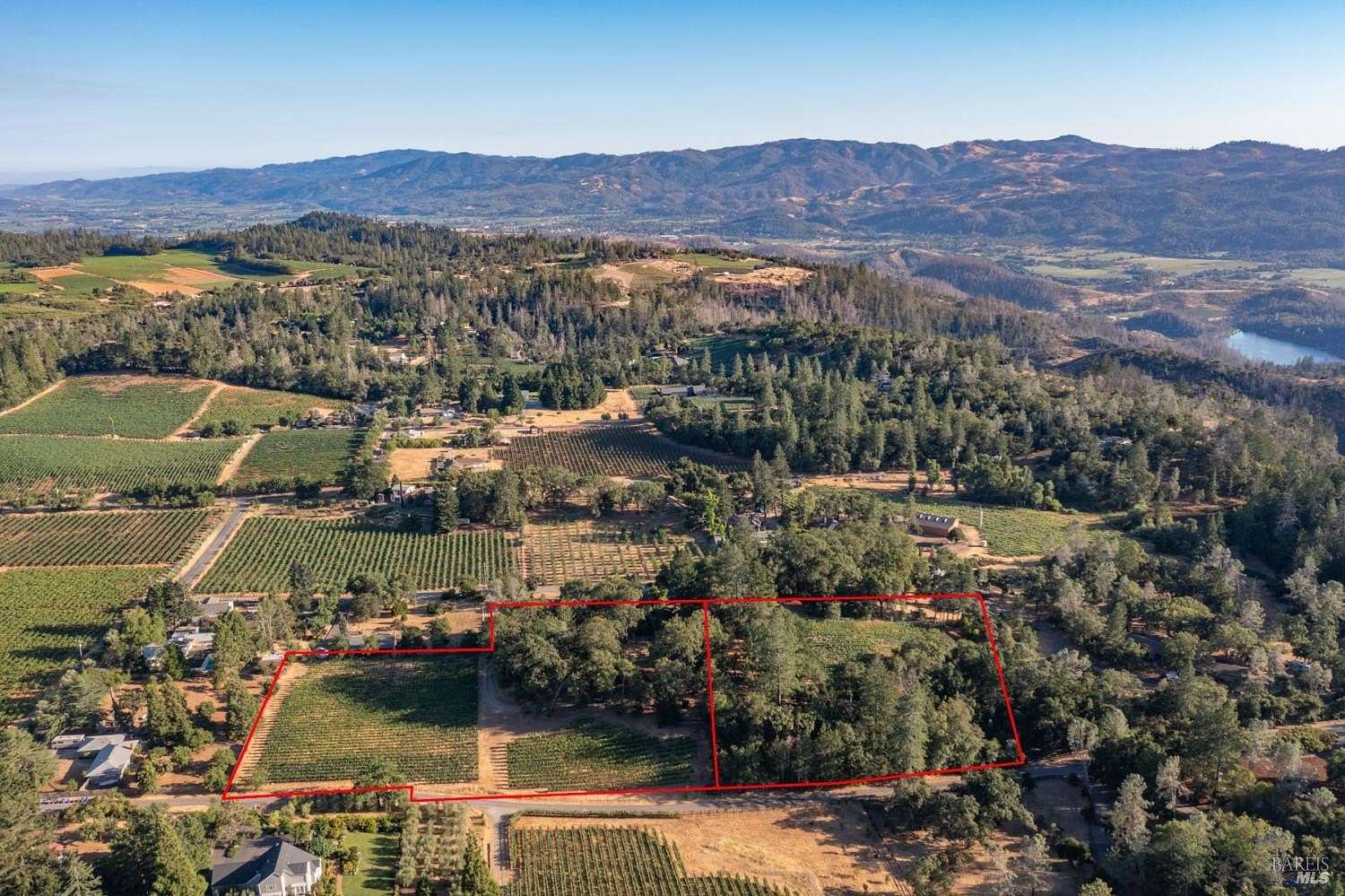 6.42 Acres of Land with Home for Sale in Angwin, California